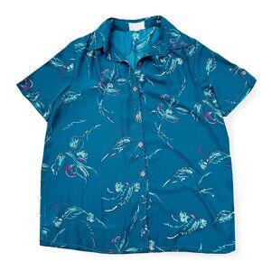 Vintage Golden Crown, Button Down Short Sleeve Shirt